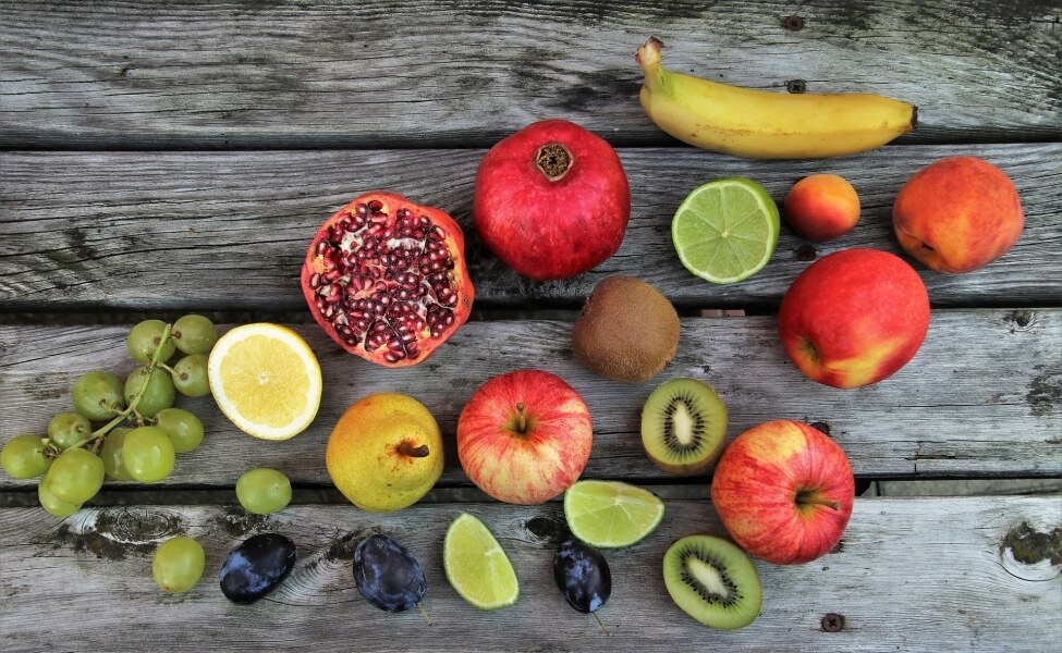 Immune boosting fresh food, fruits and vegetables